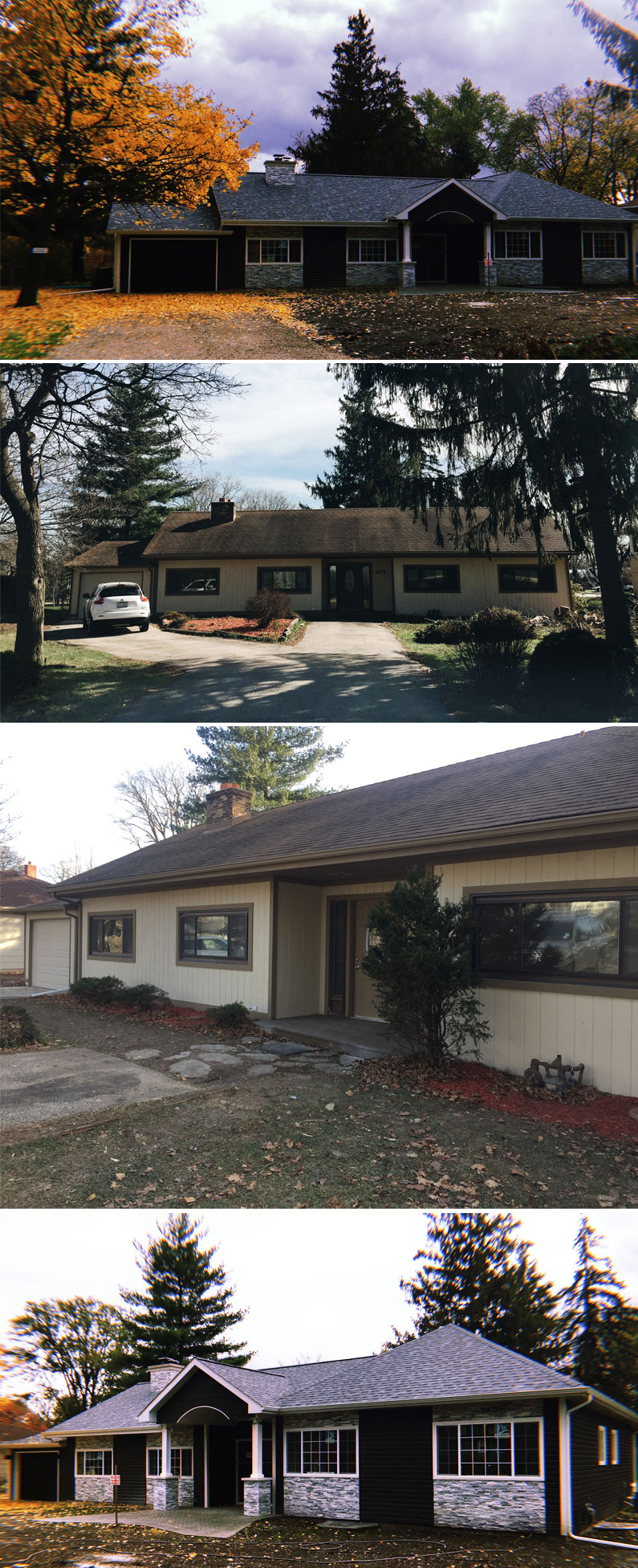 Before and Afters of We Woke Up In This Exterior House Construction and Renovation