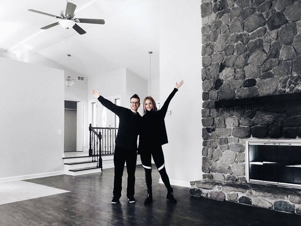 We Woke Up in This, in their new house before they started construction.